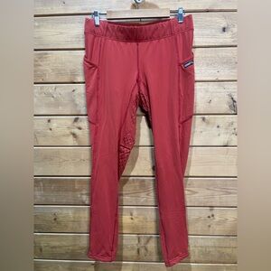 Kerrits Women’s XL Full Seat Grip Riding Tights Rust Orange Stretch Breeches